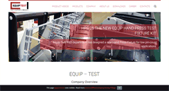 Desktop Screenshot of equip-test.com